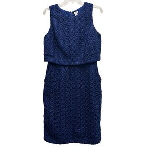 J.Crew royal blue eyelette dress size 8